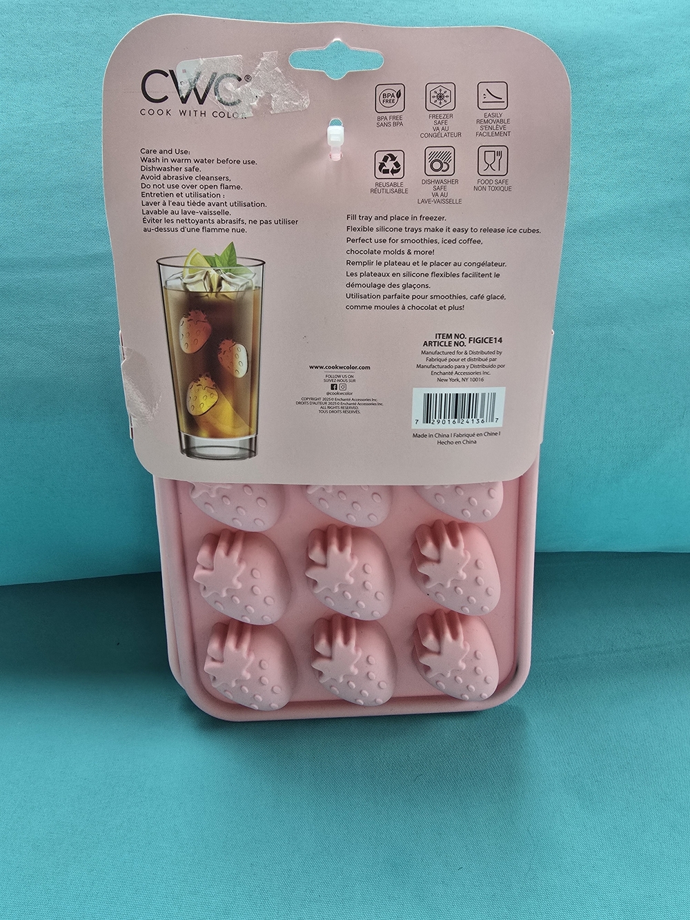 Pink Cherry OR Strawberry Molds + Flamingo Napkins - Picture 3 of 6
